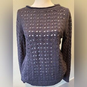 Christopher Banks blue Knit Sweater medium